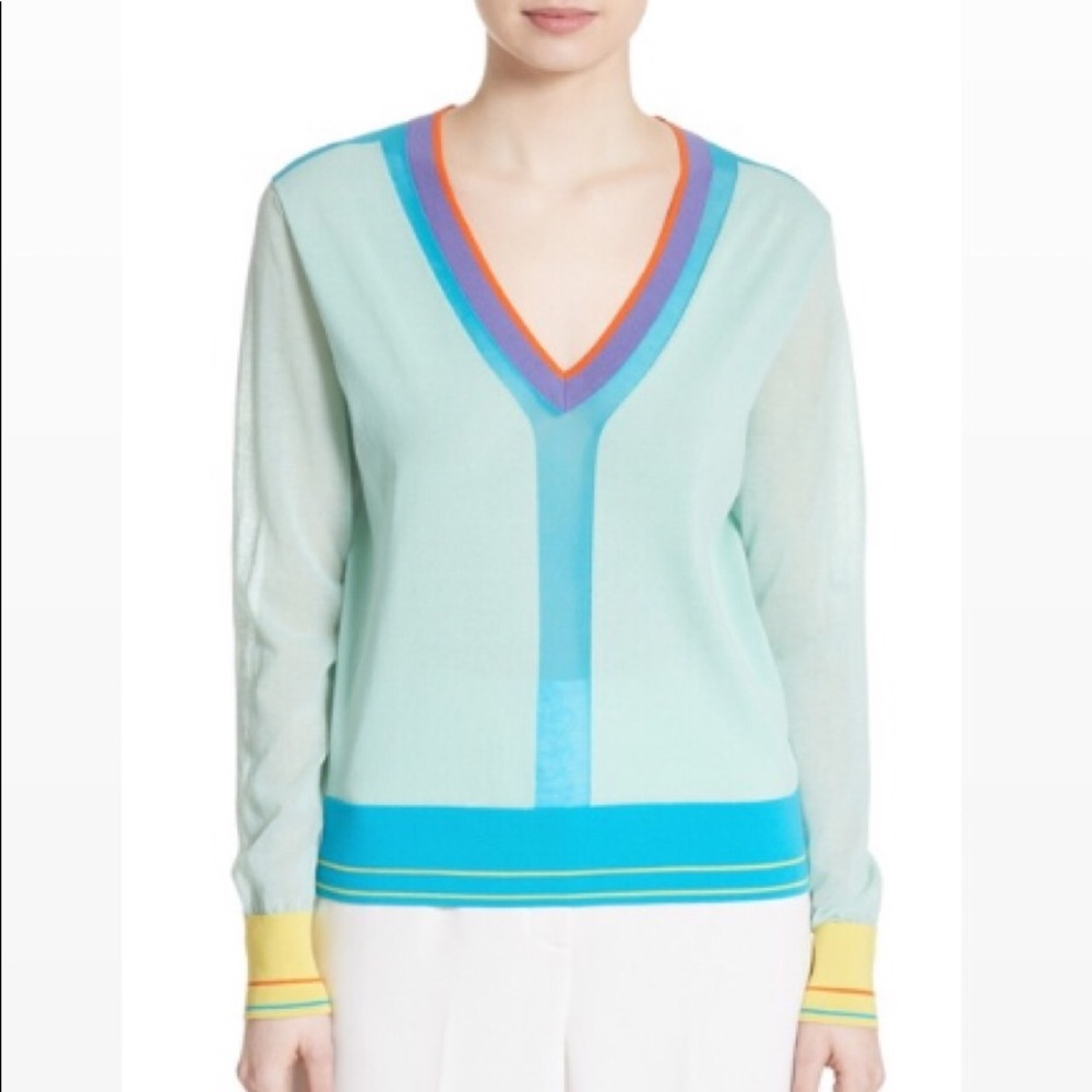 Diane Von Furstenberg Colorblock Sweater